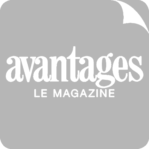 Logo Avantages le magazine gris